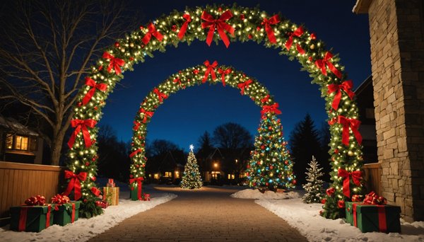 Créez une ambiance enchantée avec notre arche de noël à louer
